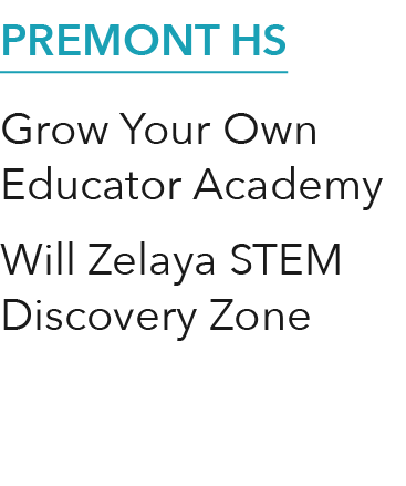 Premont HS Grow Your Own Educator Academy Will Zelaya STEM Discovery Zone
