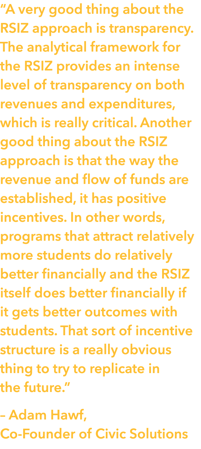  A very good thing about the RSIZ approach is transparency  The analytical framework for the RSIZ provides an intense   