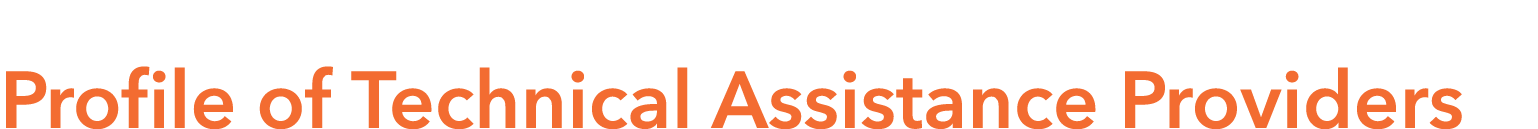  Profile of Technical Assistance Providers