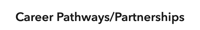 Career Pathways Partnerships